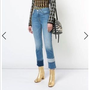 - 7 for all mankind edie w/ multi fray cuff